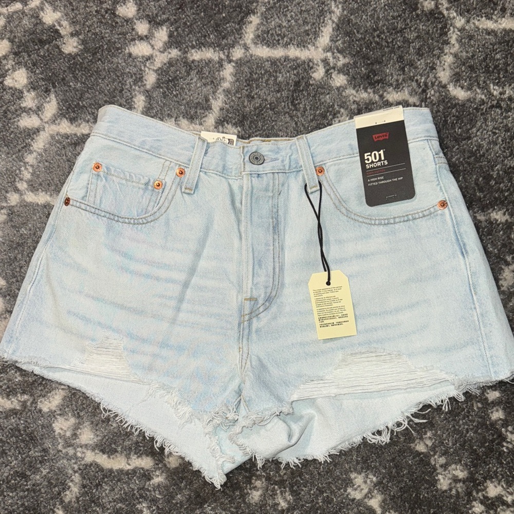 Levi's Women's Light Wash Jean Shorts
